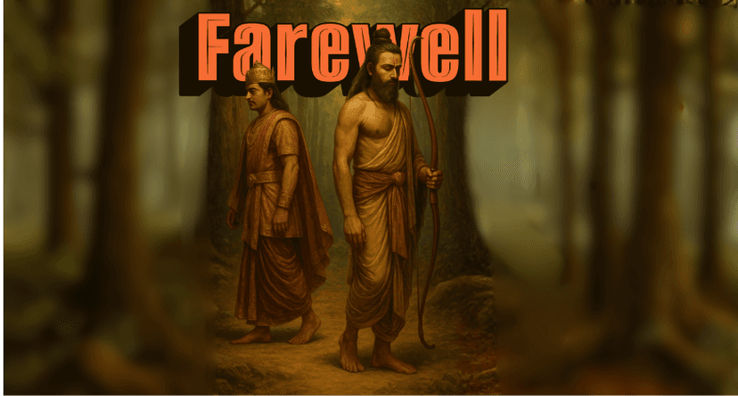 Blog highlight cover: Ayodhya Kand Part 5 | The Return of Dharma  — The story reaches its final chapter. where Bharat’s devotion, Janak’s wisdom, and Ram’s dharma create the most emotional farewell in Ayodhya Kand.