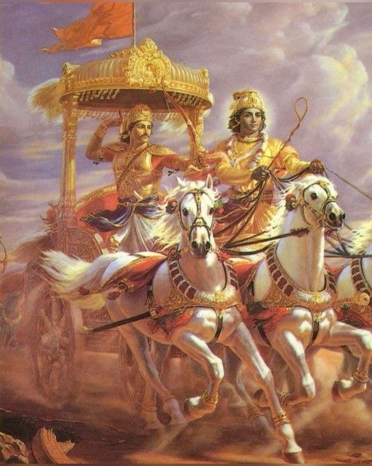 Krishna and Arjuna in Kurukshetra