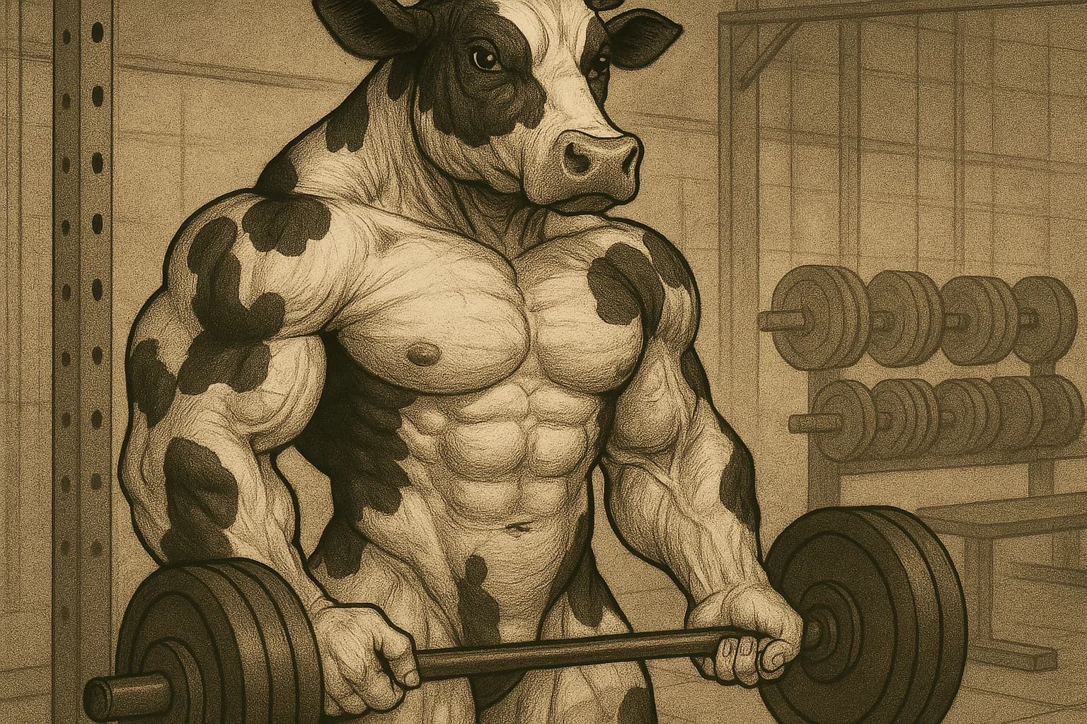 AI generated cow image