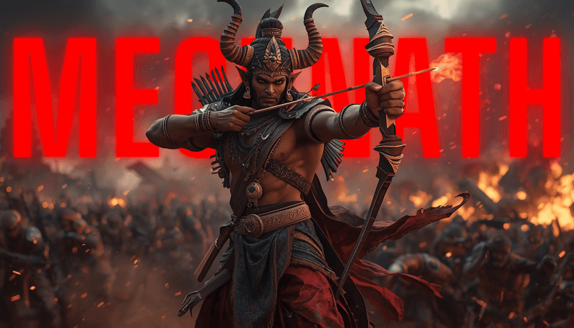 Blog highlight cover: Lanka Kand Part 3 | The War Ignites — The gates of Lanka tremble as the first night of war unfold and Meghnath enters the battlefield.
