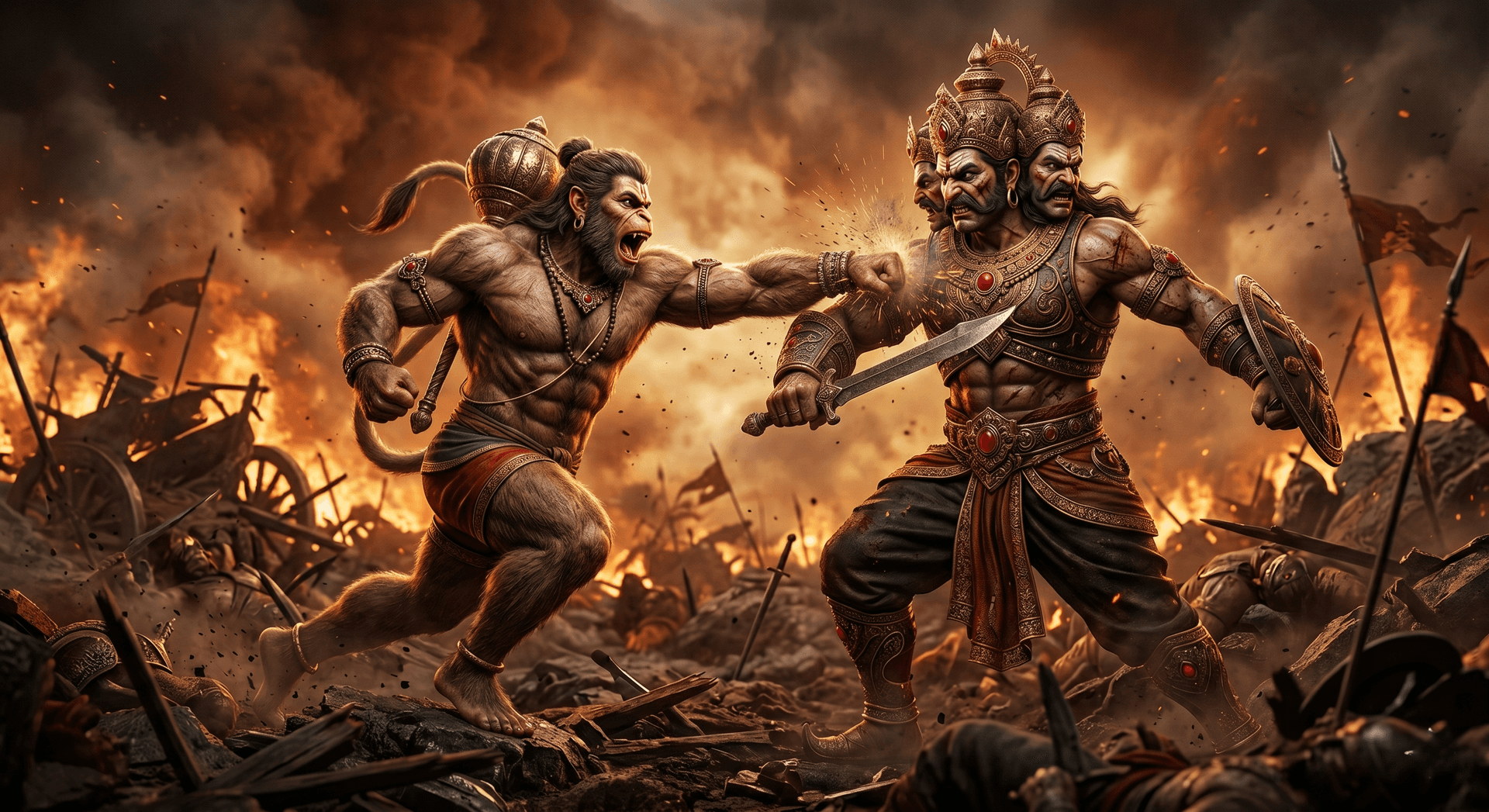 Hanuman Vs Ravana