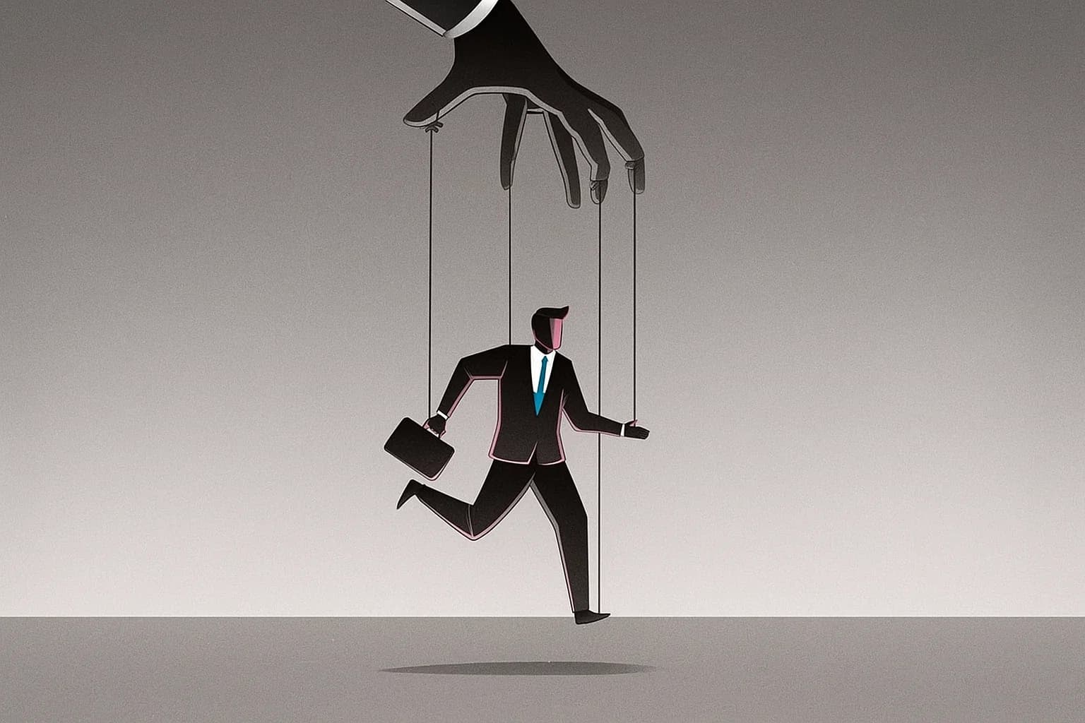 A man trapped in job system