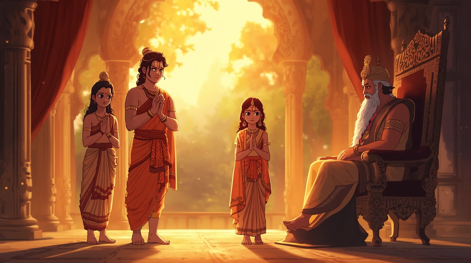 Ayodhya Kand illustration from Ramcharitmanas