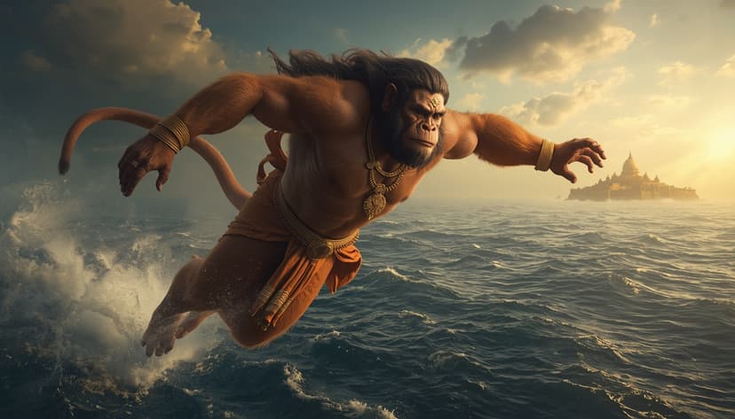 Blog highlight cover: Sundar Kand Part 1 | Silent Entry — From the moment Hanuman remembers his strength to his silent entry into Lanka, Sundar Kand begins with courage.