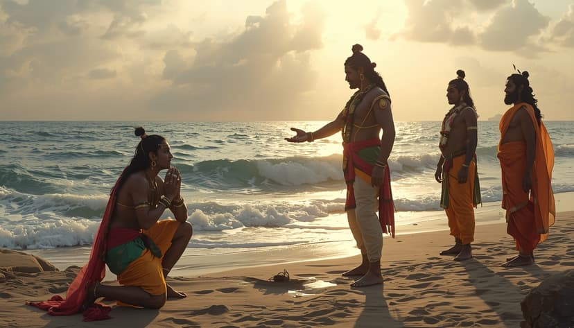 Blog highlight cover: Sundar Kand Part 5 | When the Ocean Bowed — And the ocean itself is forced to listen with this Sundar Kand comes to an end.