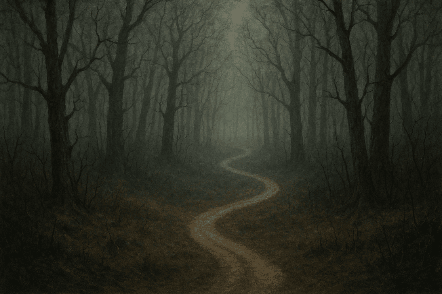A winding path through a forest, symbolizing the journey of being lost